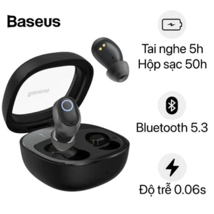 TAI NGHE BLUETOOTH BASEUS BOWIE WM02 PLUS 1